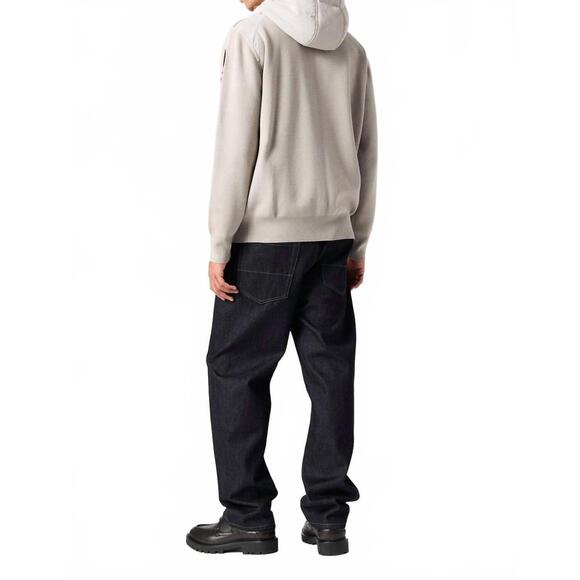 NEW PARAJUMPERS new dominic crewneck sweater in chateau grey